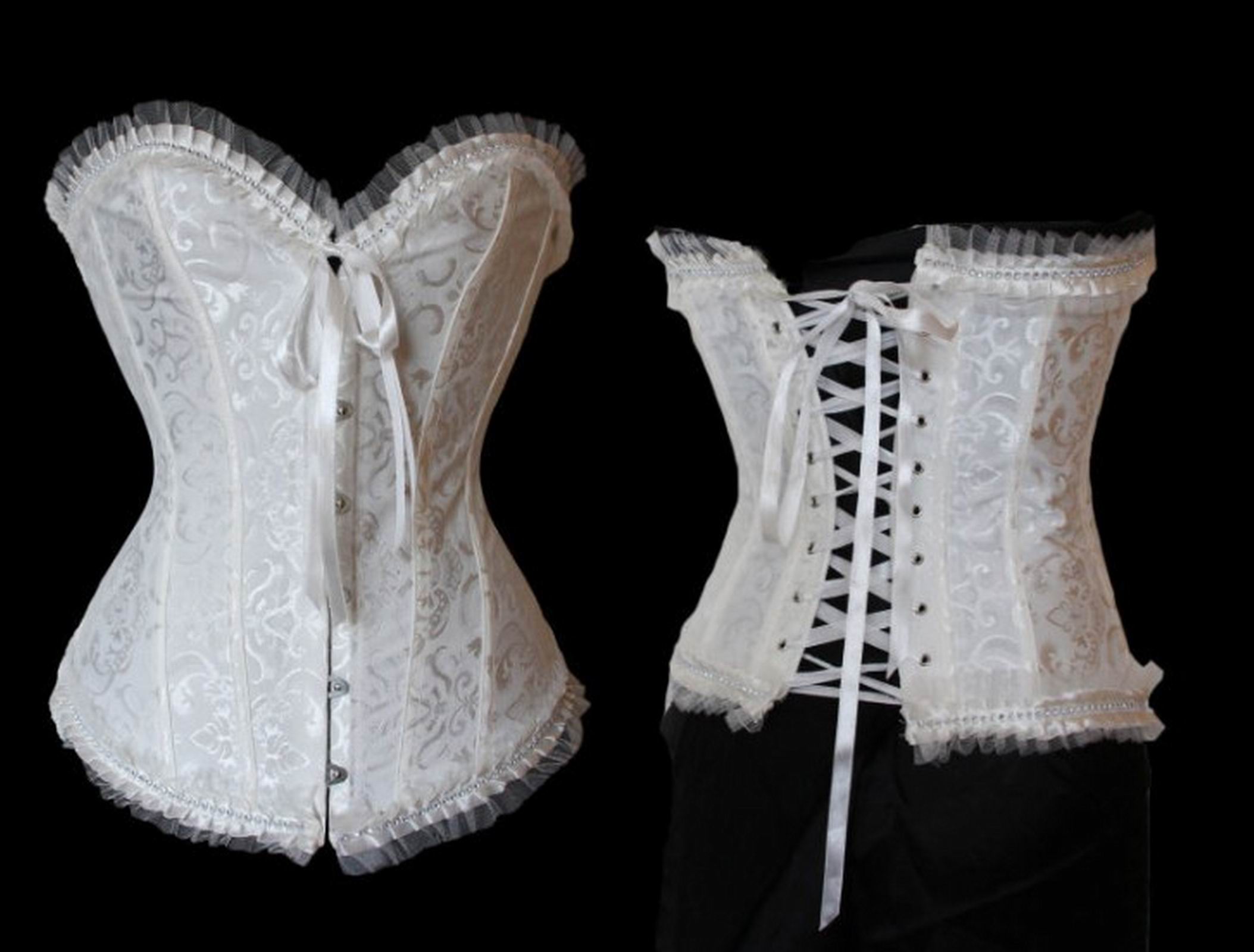 White Shiny Corset